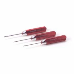 Dynamite Machined Hex Driver Metric Set, Red for Tools