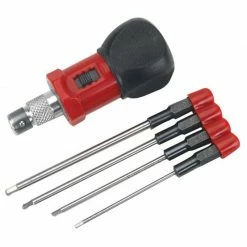 Dynamite 4-Piece Metric Hex Wrench Set with Handle for Tools
