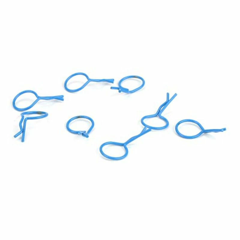 Dynamite Bent Body Clips Blue (8) for Parts 3 Dynamite Bent Body Clips Blue (8) for Parts