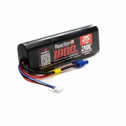Dynamite 7.4V 1800mAh 2S 20C Reaction 2.0 Hardcase LiPo Battery: EC3 for Batteries
