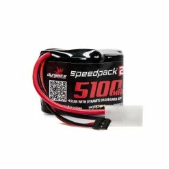 Dynamite Speedpack2 6V 5100mAh 5C NiMH, Hump Receiver Pack, BAJA 5B for Batteries