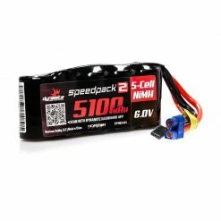 Dynamite Speedpack2 6V 5100mAh 5C NiMH, Flat Receiver Pack for Batteries