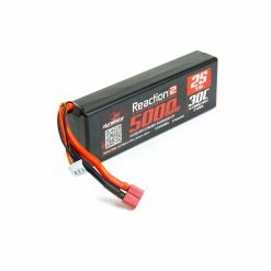 Dynamite 7.4V 5000mAh 2S 30C Reaction 2.0 Hardcase LiPo Battery: Deans for Batteries