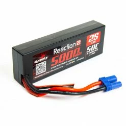 Dynamite 7.4V 5000mAh 2S 50C Reaction 2.0 Hardcase LiPo Battery: EC5 for Batteries