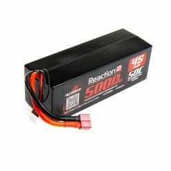 Dynamite 14.8V 5000mAh 4S 50C Reaction 2.0 Hardcase LiPo Battery: Deans for Batteries
