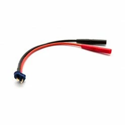 Dynamite Insulated Charge Adapter: Banana / T-Plug Male for Charging Accessories