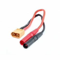 Dynamite Insulated Charge Adapter: Banana / XT60 Male for Charging Accessories